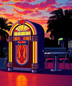 Jukebox Shadows Paint Numbers