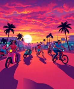 Skate Race Paint Numbers