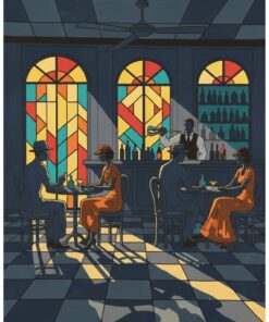 Havana Tavern Shadows Paint By Numbers