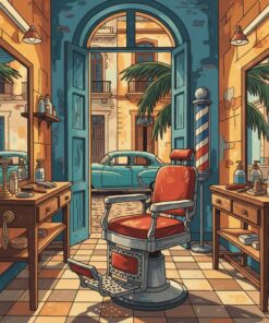 Havana Vintage Barber Shop Paint By Numbers