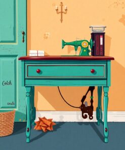 Sewing Desk Paint Numbers