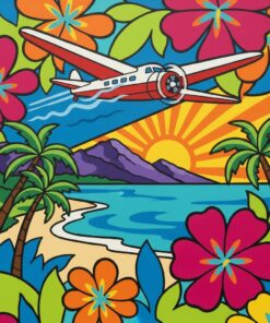 Hawaiian Airmail Pop Art Paint By Numbers