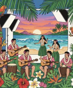 Hawaiian Studio Session Art Paint By Numbers