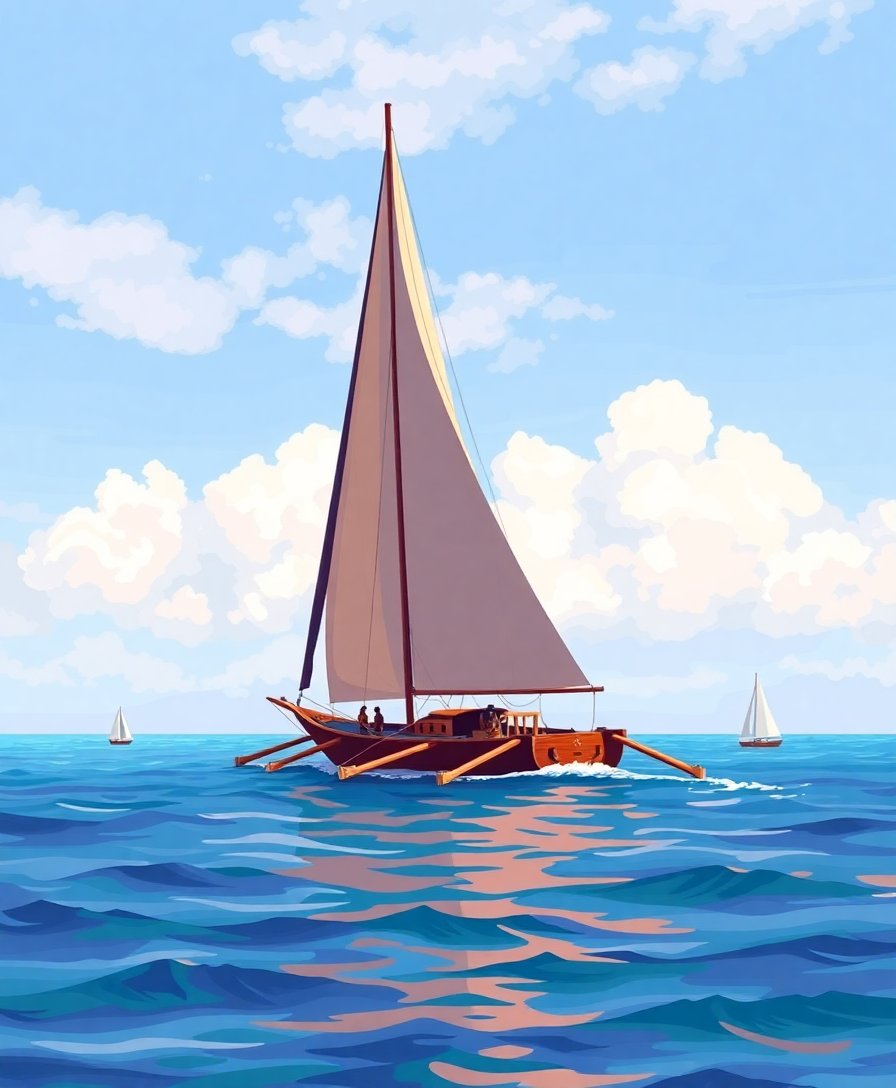 Polynesian Outrigger Paint Numbers Polynesian Outrigger Paint Numbers