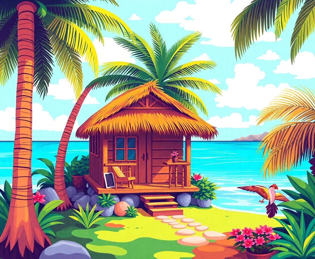 Coastal Hut Paint Numbers Coastal Hut Paint Numbers