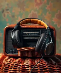Headphones On Warm Wicker Paint By Numbers