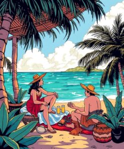 Beneath Palapa Paint Numbers