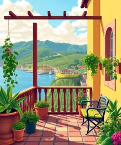 Vineyard Balcony Paint Numbers