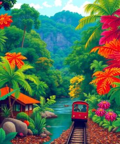 Heritage Rainforest Transit Route Paint By Numbers