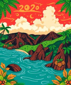 Volcanic Bay Paint Numbers