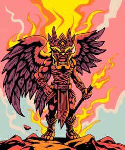 Flame Shadows Paint Numbers