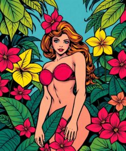 Tropical Flora Paint Numbers