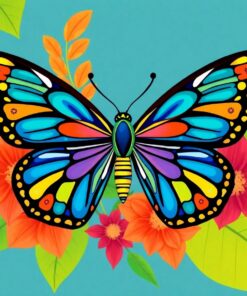 Tropical Butterfly Paint Numbers