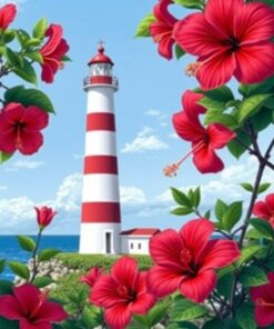 Realistic Lighthouse Paint Numbers