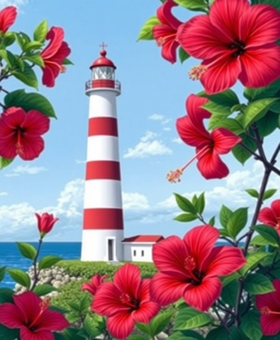 Realistic Lighthouse Paint Numbers Realistic Lighthouse Paint Numbers