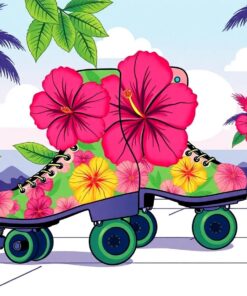 Retro Skates Paint Numbers