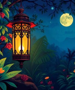 Jungle Lantern Paint Numbers