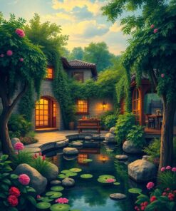 Antique Oasis Paint Numbers