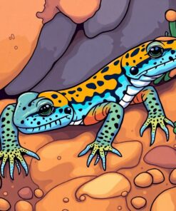 Tongue Skink Paint Numbers