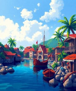 Pirate Cove Paint Numbers