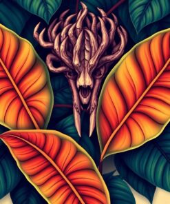 Tropical Leaves Paint Numbers