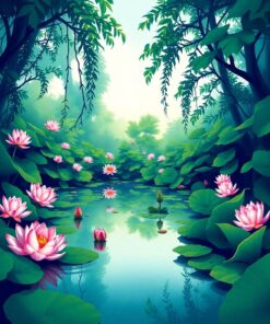 Lotus Oasis Paint Numbers