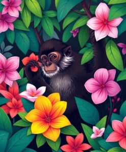 Blooming Jungle Paint Numbers