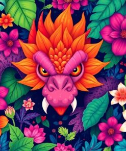 Hidden Monster Lush Flora Paint By Numbers