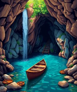 Grotto Boat Paint Numbers