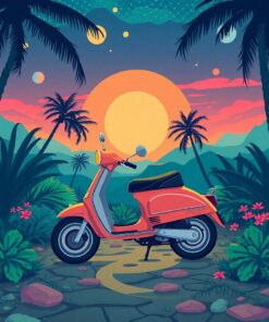 Scooter Oasis Paint Numbers