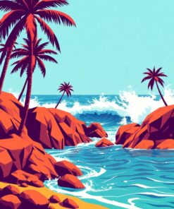 Retro Surfbreak Paint Numbers