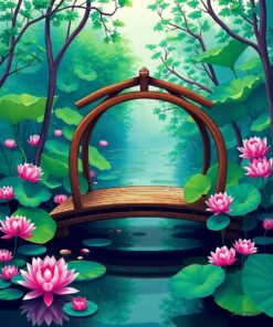 Lotus Bridge Paint Numbers