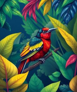 Tropical Bird Paint Numbers