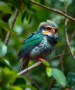 Hidden Tropical Canopy Potoo Paint by Numbers