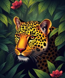 Jungle Leopard Paint Numbers