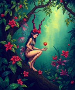 Tropical Nymph Paint Numbers