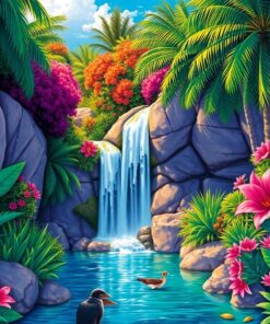 Oasis Falls Paint Numbers