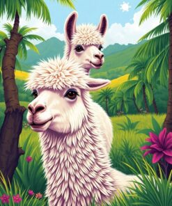 Pasture Alpaca Paint Numbers