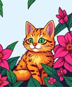 Storybook Cat Paint Numbers