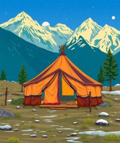 Vintage Tent Paint Numbers