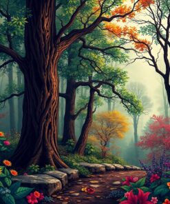 Hidden Vintage Forest Myth Paint By Numbers