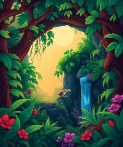 Hole Jungle Paint Numbers