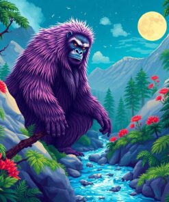 Hidden Yeti Jungle Valley Paint By Numbers