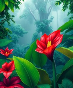 Dewy Monstera Paint Numbers