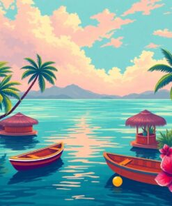 High Noon Vintage Lagoon Paint By Numbers