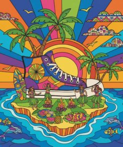 High Tops Island Luau Paint By Numbers