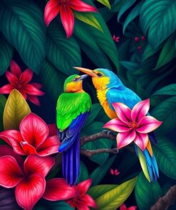 Tropical Bloom Paint Numbers