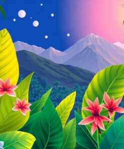 Hillstar Approaching Tropical Bloom Paint By Numbers