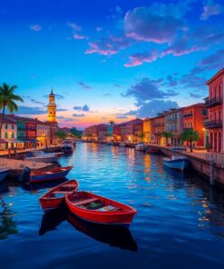 Waterfront Evening Paint Numbers