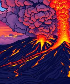 Loa Eruption Paint Numbers